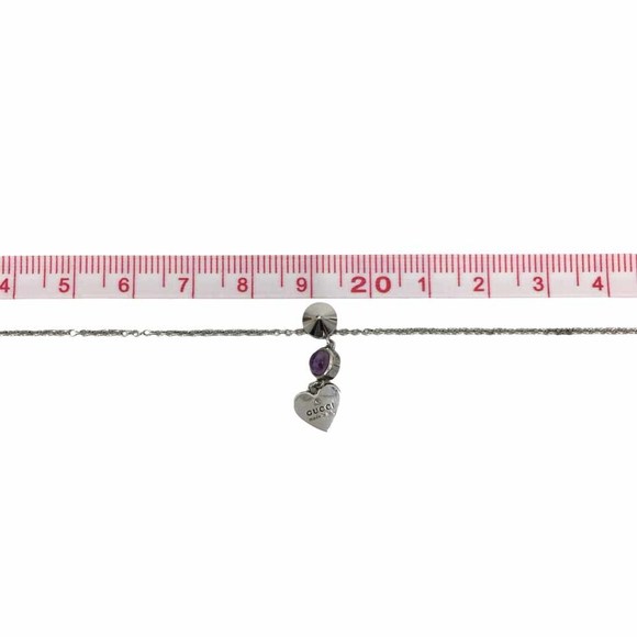 Gucci Amethyst heart motif necklace stone accessory - Picture 5 of 12